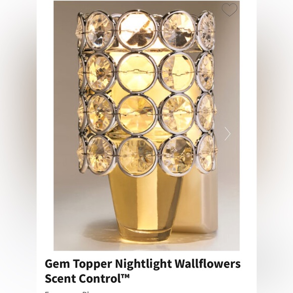 Clear Gem Topper 24/7 Nightlight Wallflowers Fragrance Scent Control by BBW NWT - Picture 2 of 11